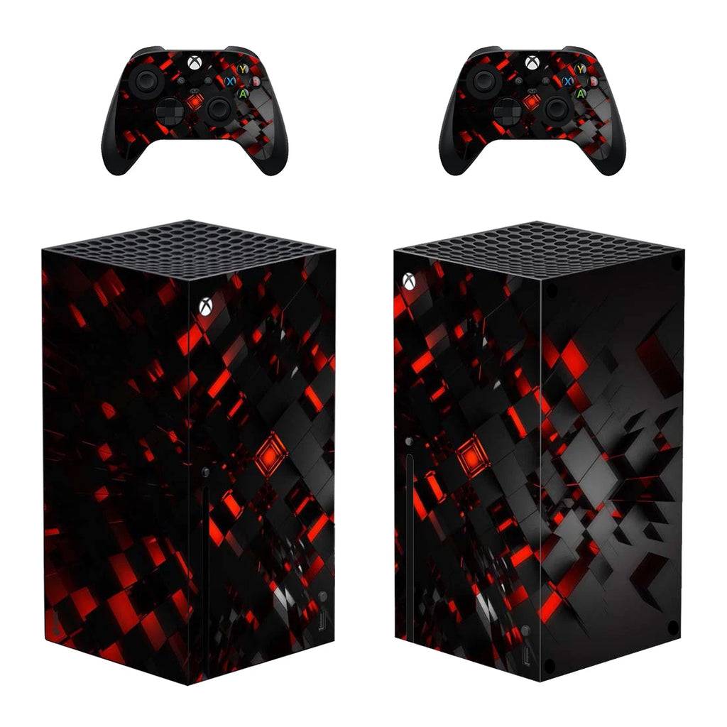 for xbox series X Skin sticker Red skull Design Decal Cover pvc skins for xbox series X vinyl sticker for xbox series X