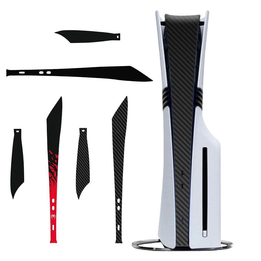 Skin Sticker for PS5 Pro Theme Dust Cover Console Anti-Scratch PCV Vinyl Protective Middle Skin Sticker Protective Stickers