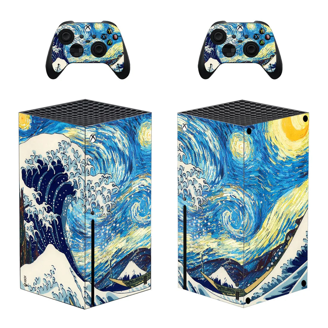 Custom Design Personalized Skin Sticker Decal Cover for Xbox Series X Console and 2 Controllers Skins Vinyl