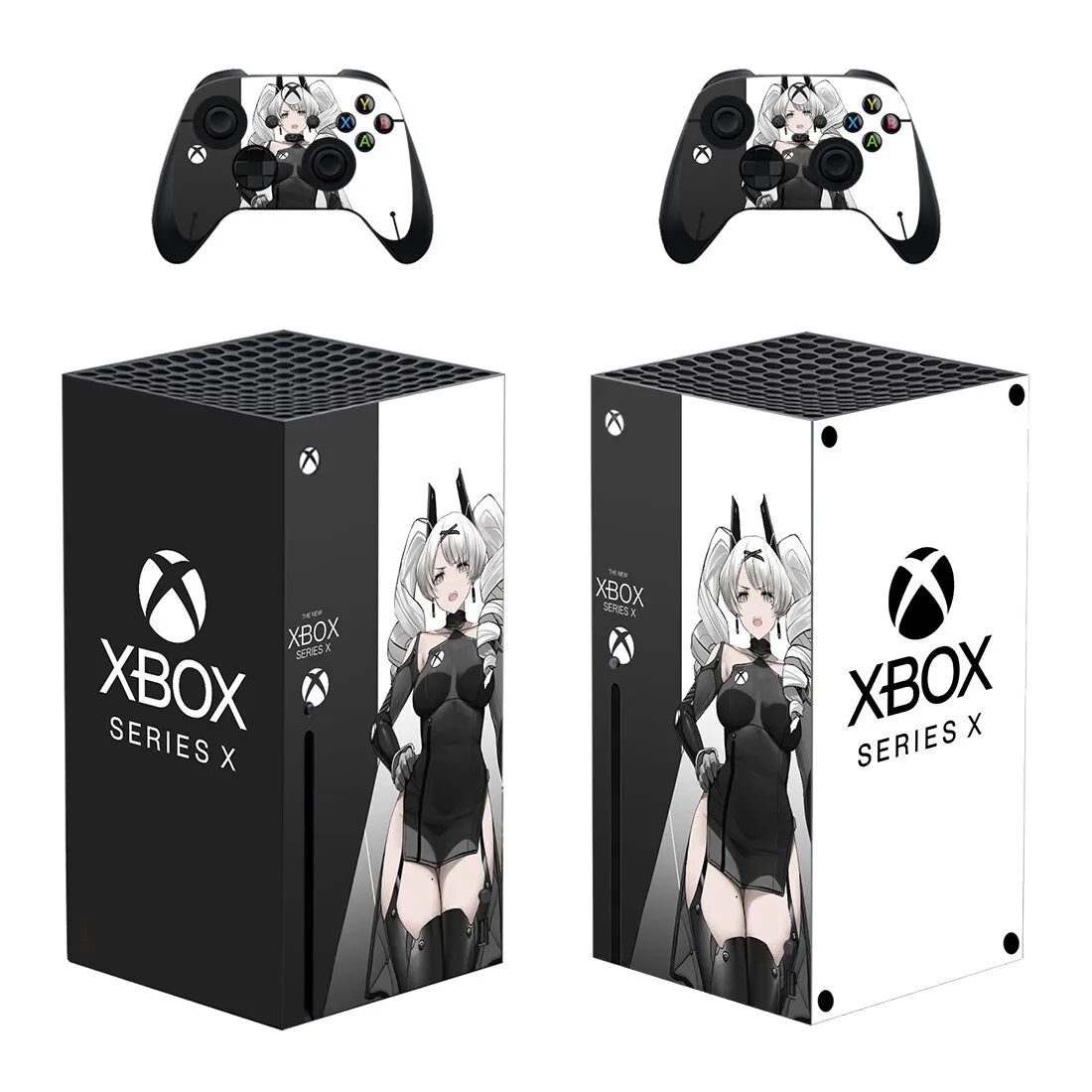 Custom Design Personalized Skin Sticker Decal Cover for Xbox Series X Console and 2 Controllers Skins Vinyl
