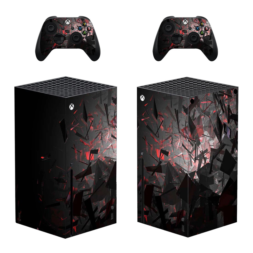 for xbox series X Skin sticker Red skull Design Decal Cover pvc skins for xbox series X vinyl sticker for xbox series X