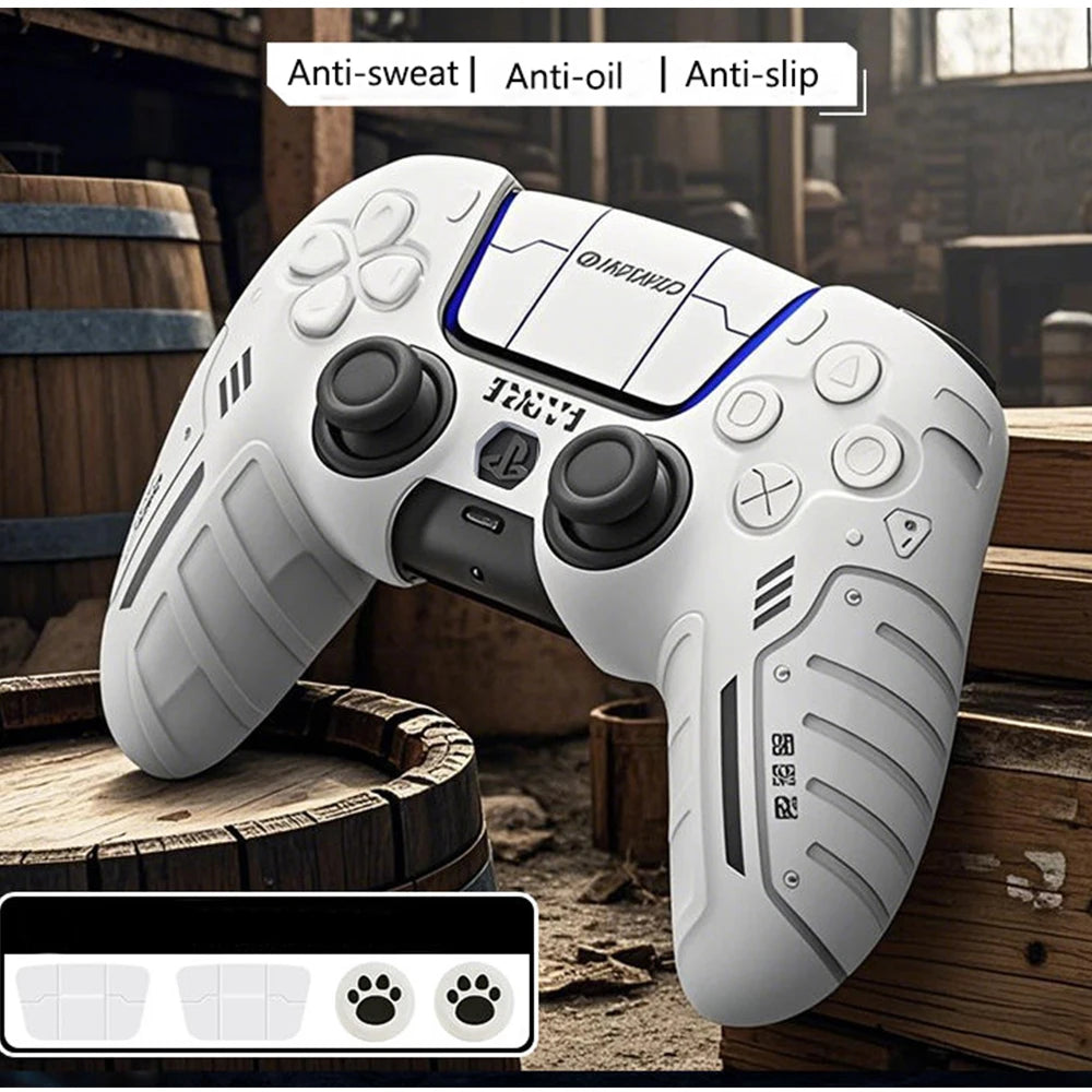 PS5 controller skin anti slip silicone sleeve protective sleeve handle sleeve dustproof, suitable for PS5 Controller Cover Case