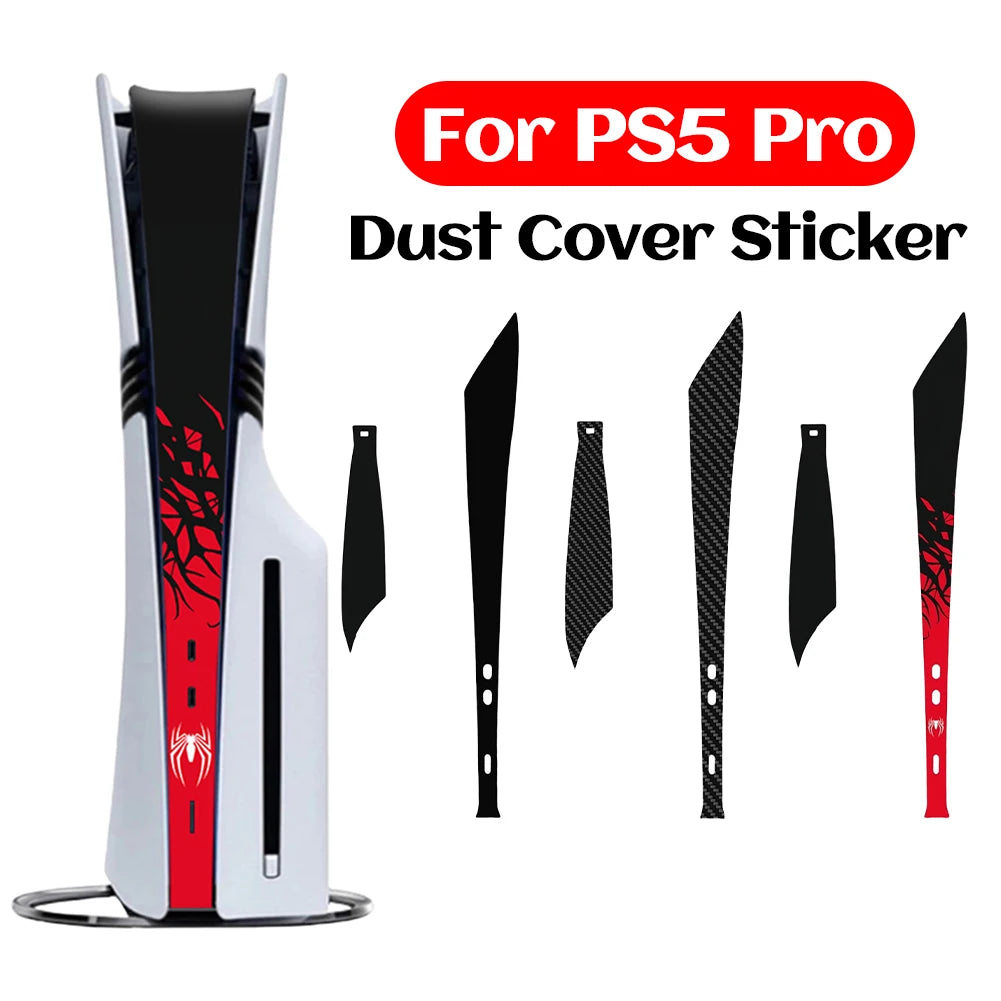 Skin Sticker for PS5 Pro Theme Dust Cover Console Anti-Scratch PCV Vinyl Protective Middle Skin Sticker Protective Stickers