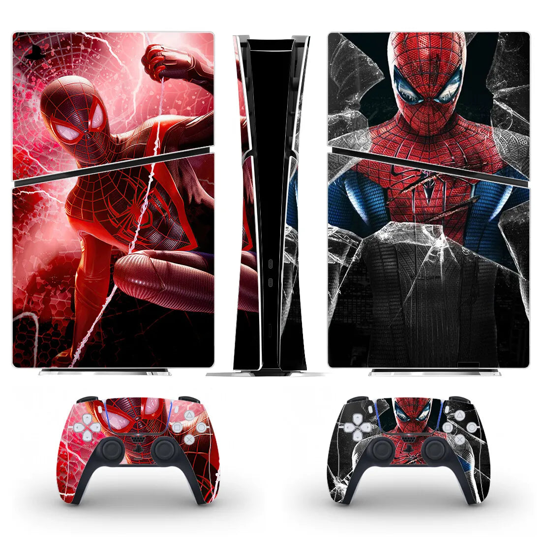 New Game Spider PS5 Slim Digital Skin Sticker Decal Cover for Console and 2 Controllers New PS5 Slim Skin Vinyl