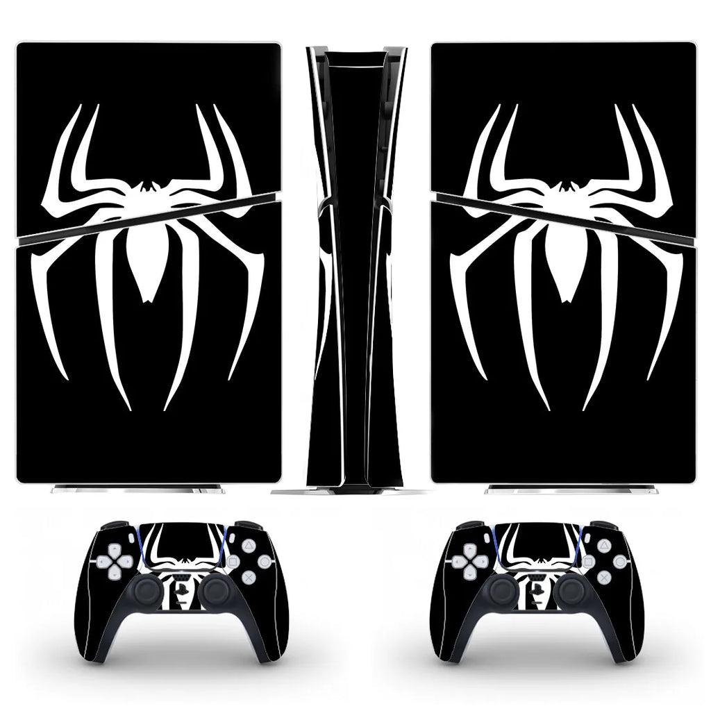New Game Spider PS5 Slim Digital Skin Sticker Decal Cover for Console and 2 Controllers New PS5 Slim Skin Vinyl