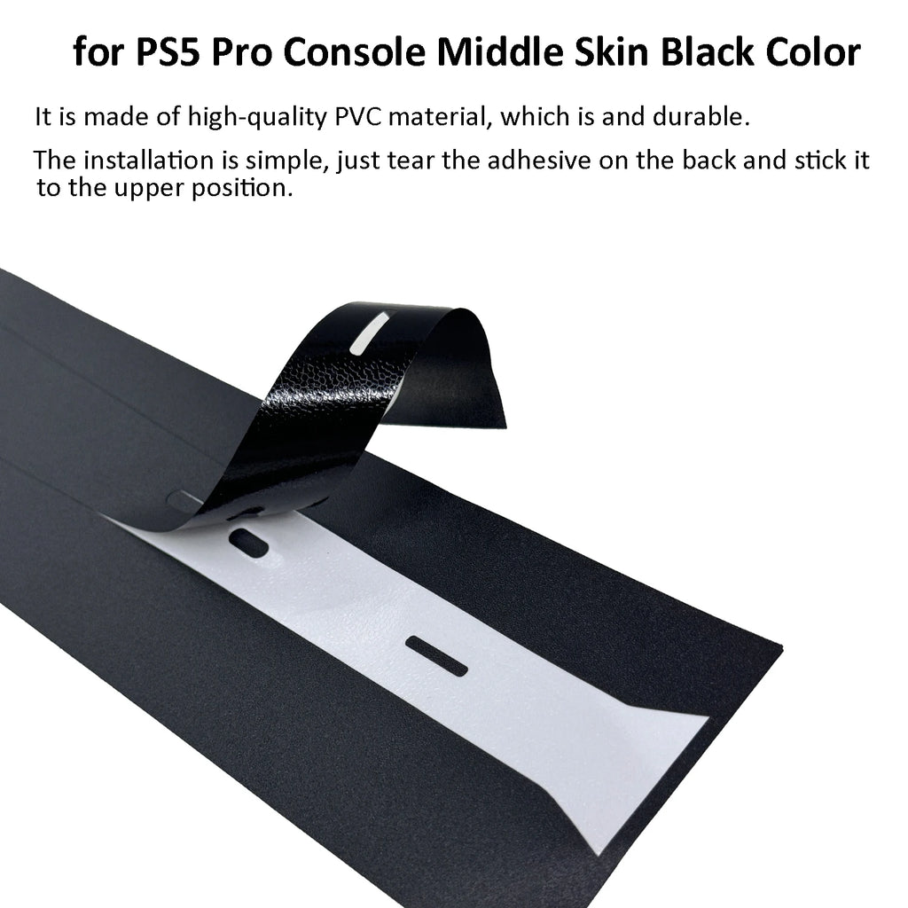 For PS5 Pro Console Middle Skin Stickers Protective Skin HQ PVC Vinly 3M adhesive Mid Skin Sticker For Pro Both Disc&Digital