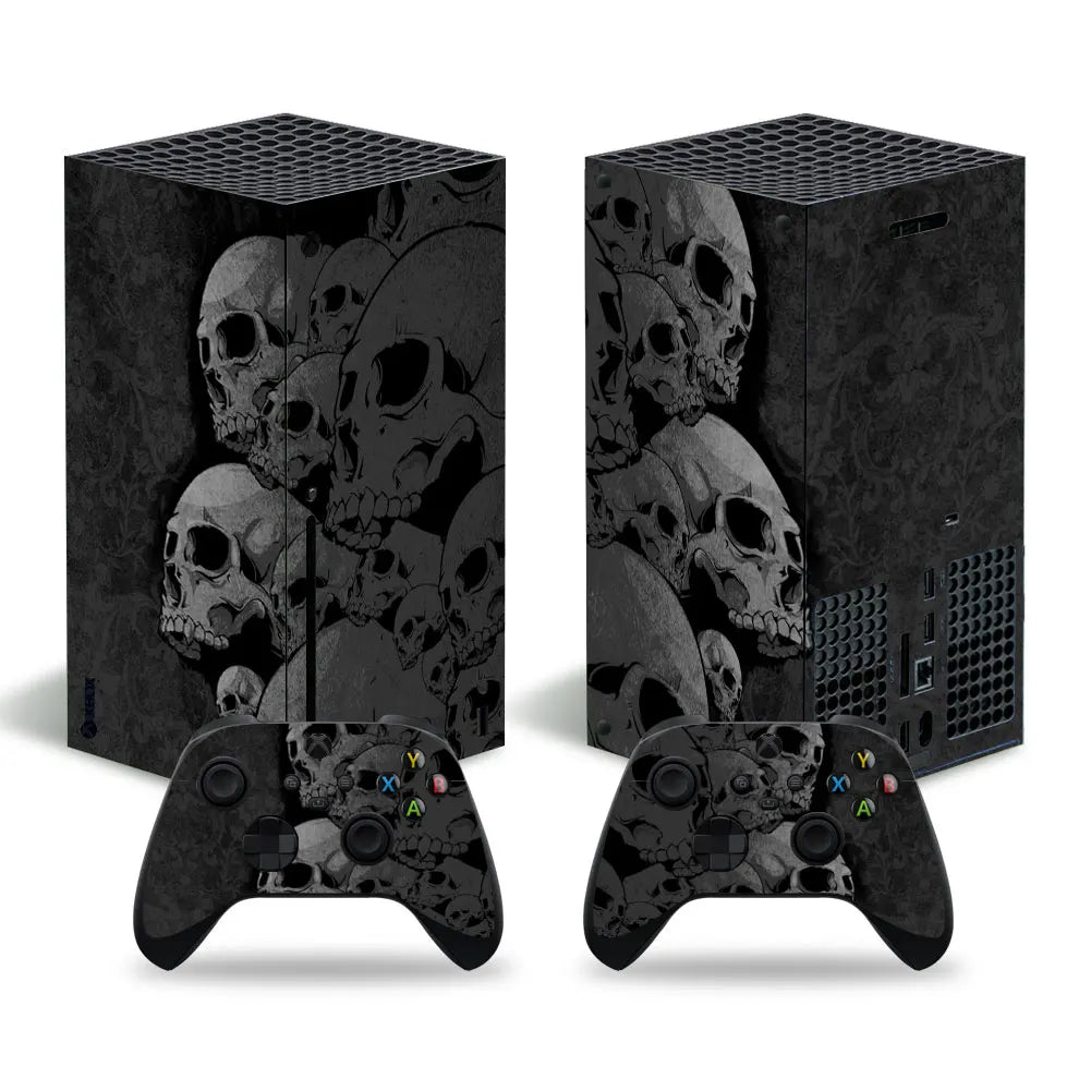 for xbox series X Skin sticker Red skull Design Decal Cover pvc skins for xbox series X vinyl sticker for xbox series X