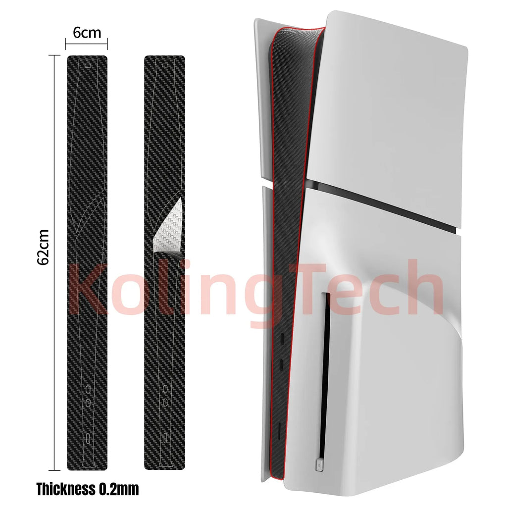 P5 Slim Console Middle Skin Center Part Protection Strip Film Middle Sticker Durable Scratch Resistant for PS5 Slim Accessories