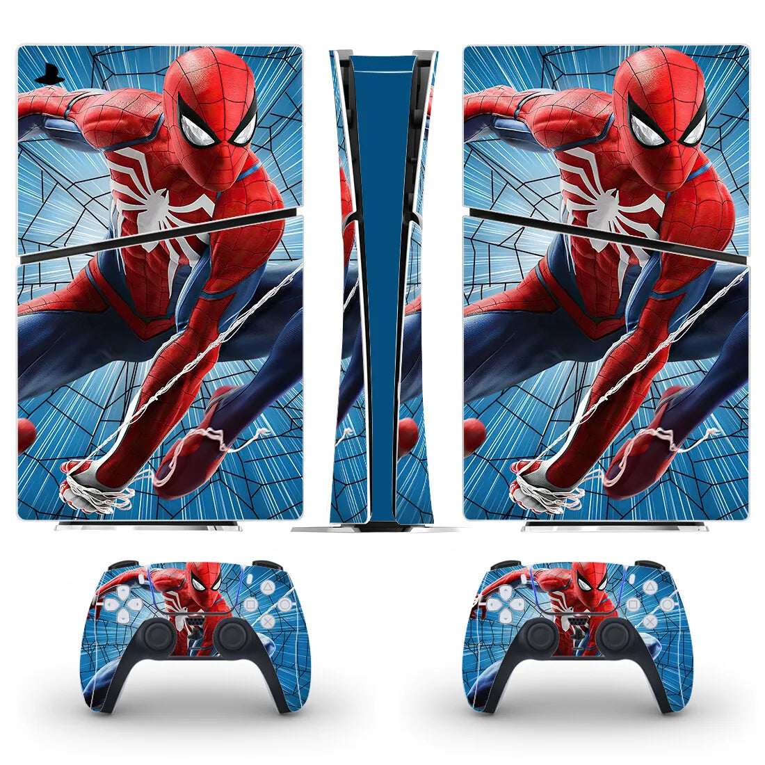 New Game Spider PS5 Slim Digital Skin Sticker Decal Cover for Console and 2 Controllers New PS5 Slim Skin Vinyl