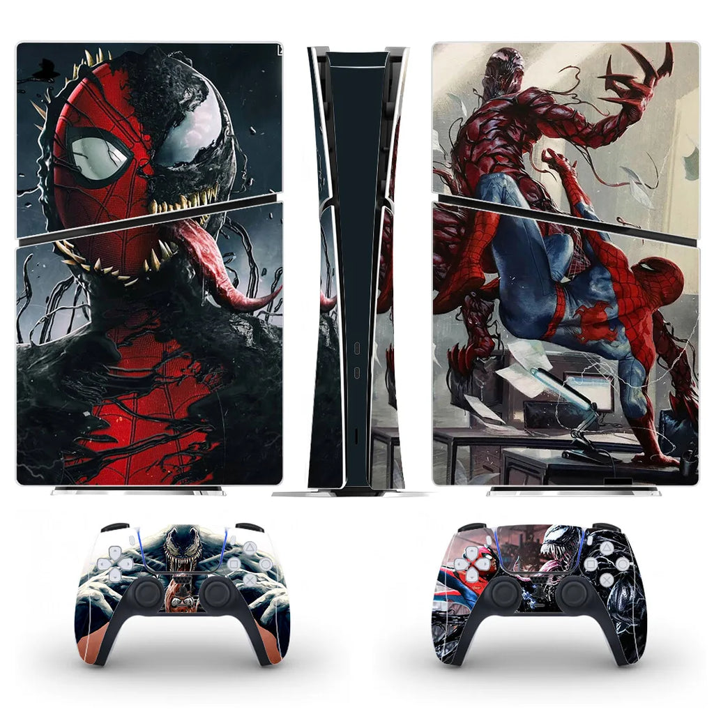 New Game Spider PS5 Slim Digital Skin Sticker Decal Cover for Console and 2 Controllers New PS5 Slim Skin Vinyl