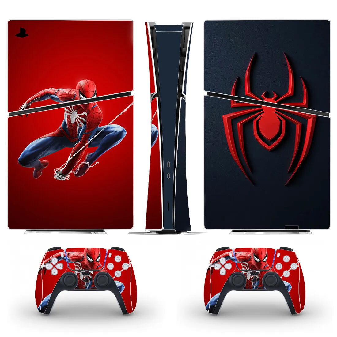 New Game Spider PS5 Slim Digital Skin Sticker Decal Cover for Console and 2 Controllers New PS5 Slim Skin Vinyl