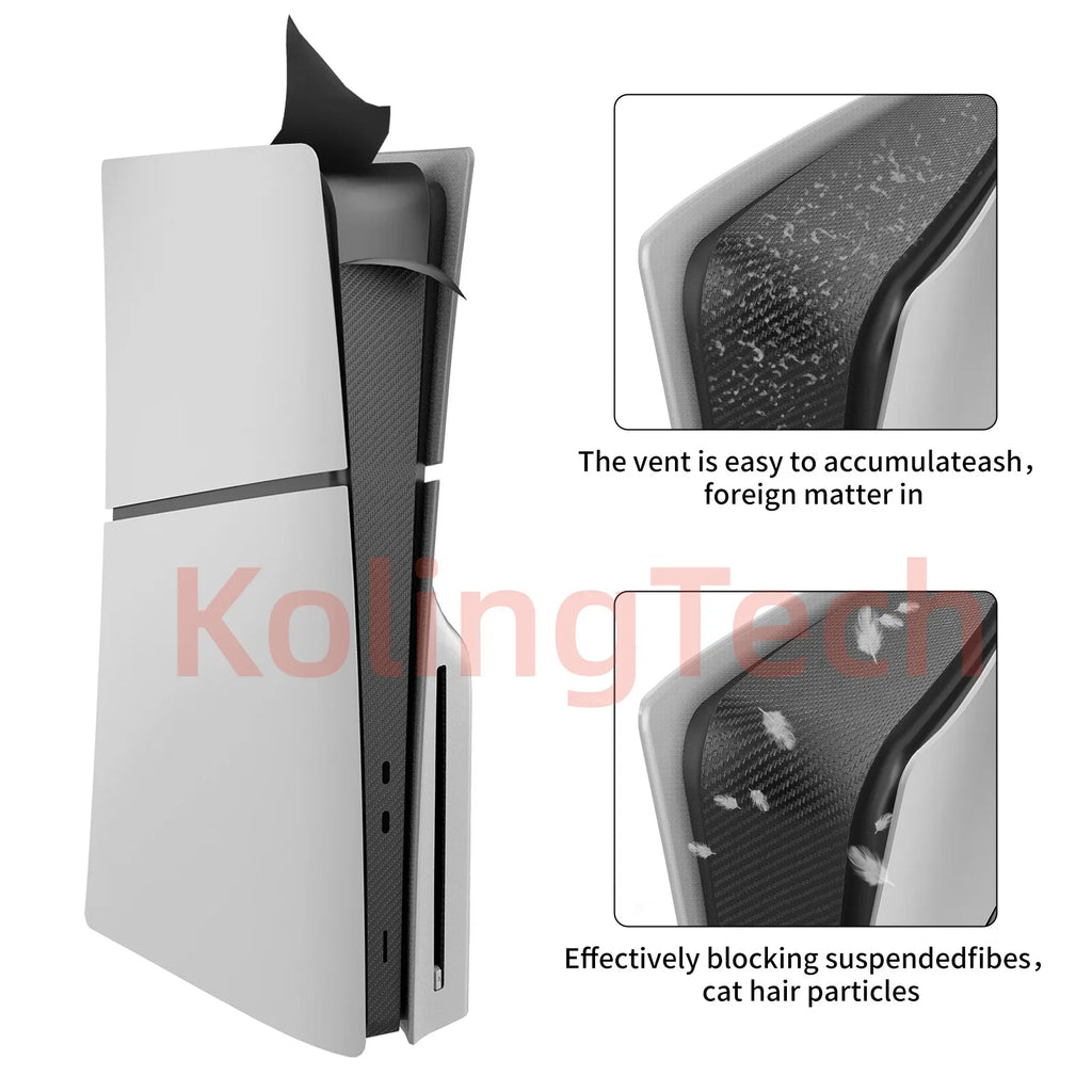 P5 Slim Console Middle Skin Center Part Protection Strip Film Middle Sticker Durable Scratch Resistant for PS5 Slim Accessories